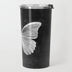 Butterfly in Black Travel Mug Gallery Image 2