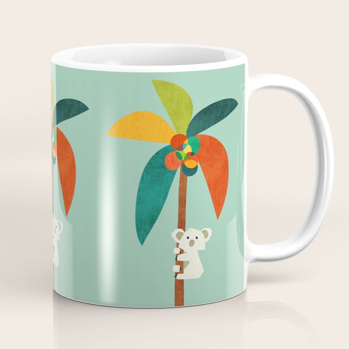 Koala on Coconut Tree Coffee Mug Gallery Image 1