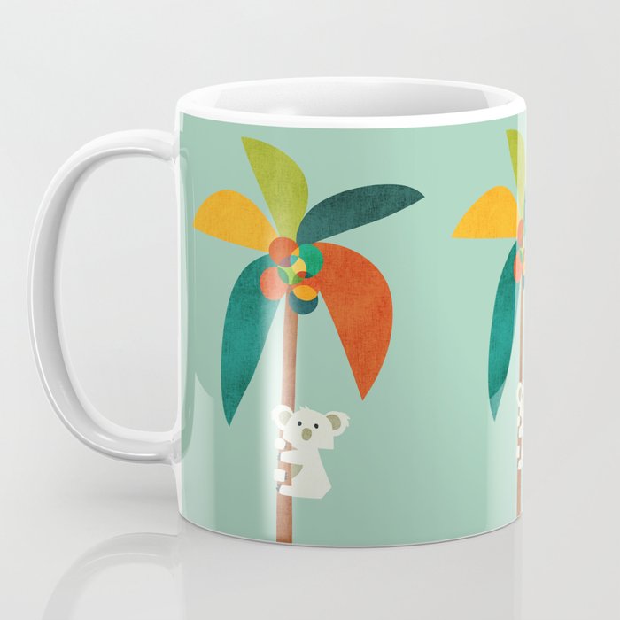 Koala on Coconut Tree Coffee Mug Gallery Image 3