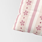 Pink Stripes And Flowers Pillow Sham Gallery Image 4