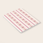 Pink Stripes And Flowers Notebook Gallery Image 3