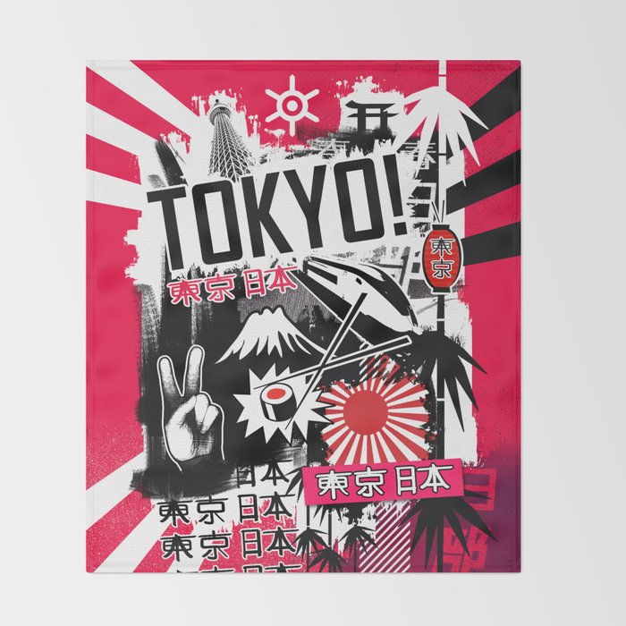 Tokyo! Throw Blanket Gallery Image 2