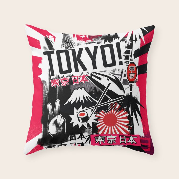 Tokyo! Throw Pillow Gallery Image 6