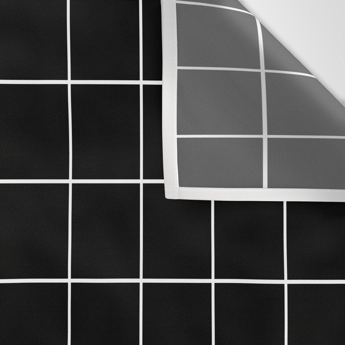 Grid Pattern Line Stripe Black and White Minimalist Geometric Stripes Lines Drawing Wall Tapestry Gallery Image 3