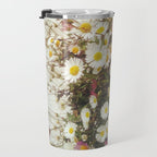 Wall of Daisies Travel Mug Gallery Image 3