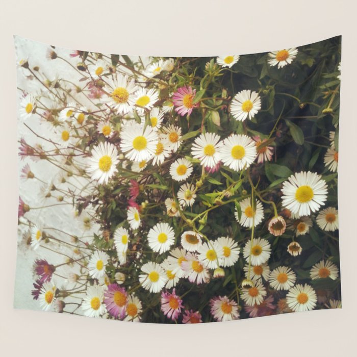 Wall of Daisies Wall Tapestry Gallery Image 4
