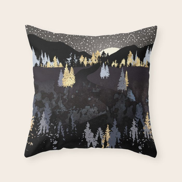 Evening Sky Throw Pillow Gallery Image 1