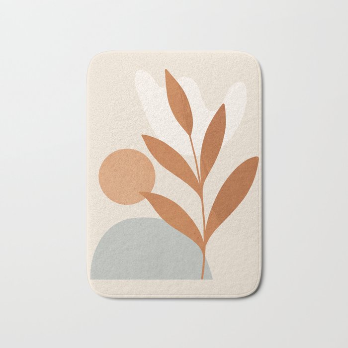 Abstract Minimal -Plant 10 Bath Mat Gallery Image 1