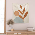 Abstract Minimal -Plant 10 Wall Tapestry Gallery Image 2