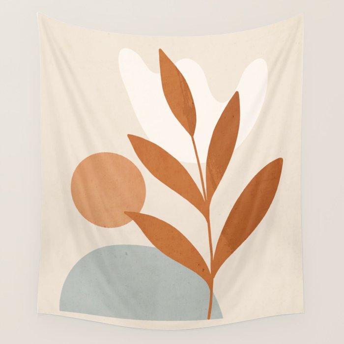 Abstract Minimal -Plant 10 Wall Tapestry Gallery Image 4