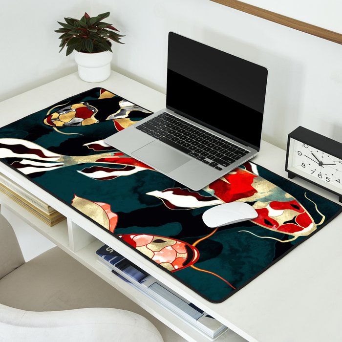 Metallic Koi Desk Mat Gallery Image 2