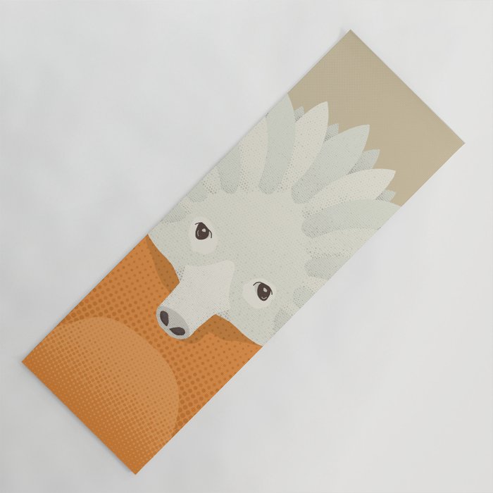 Whimsy Echidna, Animal Portrait Yoga Mat Gallery Image 1