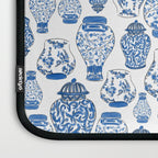 Chinoiserie Blue and White Jars Laptop Sleeve Gallery Image 3