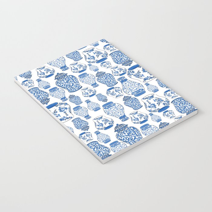 Chinoiserie Blue and White Jars Notebook Gallery Image 3
