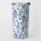 Chinoiserie Blue and White Jars Travel Mug Gallery Image 2