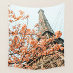 Paris in Spring | Travel Photography Eifel Tower | Wonder Building Architecture Love Wall Tapestry Gallery Image 4