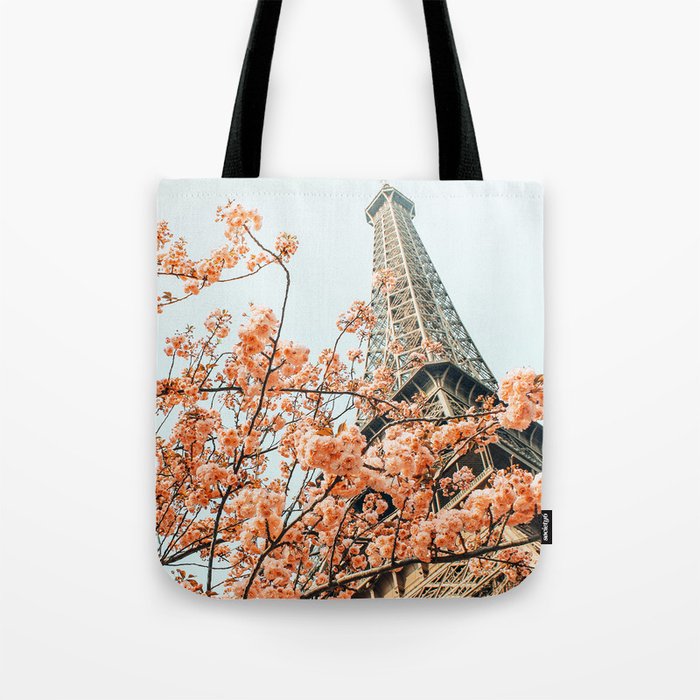 Paris in Spring | Travel Photography Eifel Tower | Wonder Building Architecture Love Tote Bag Gallery Image 1