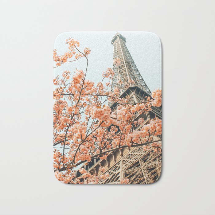 Paris in Spring | Travel Photography Eifel Tower | Wonder Building Architecture Love Bath Mat Gallery Image 1