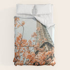 Paris in Spring | Travel Photography Eifel Tower | Wonder Building Architecture Love Duvet Cover Gallery Image 6
