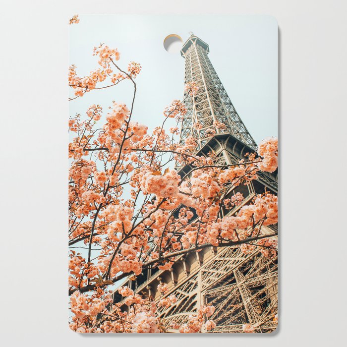 Paris in Spring | Travel Photography Eifel Tower | Wonder Building Architecture Love Cutting Board Gallery Image 1