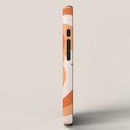 Retro 70s Butterfly in Sunset Orange iPhone Case Gallery Image 2