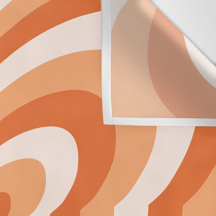 Retro 70s Butterfly in Sunset Orange Wall Tapestry Gallery Image 3