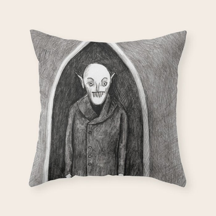 Nosferatu Throw Pillow Gallery Image 6