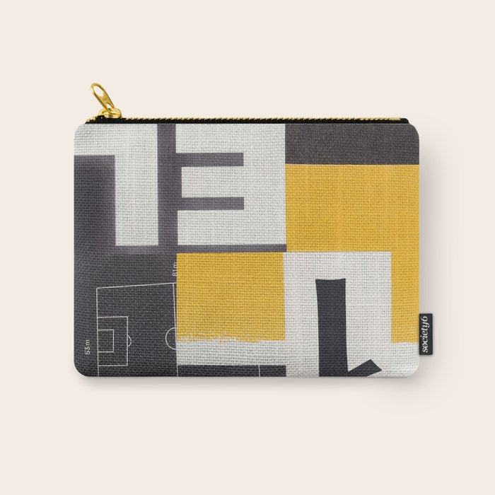 Typography & Shapes / Paper Collage Carry All Pouch Gallery Image 1