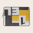 Typography & Shapes / Paper Collage Laptop Sleeve Gallery Image 1