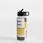 Typography & Shapes / Paper Collage Water Bottle Gallery Image 1