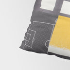 Typography & Shapes / Paper Collage Pillow Sham Gallery Image 4