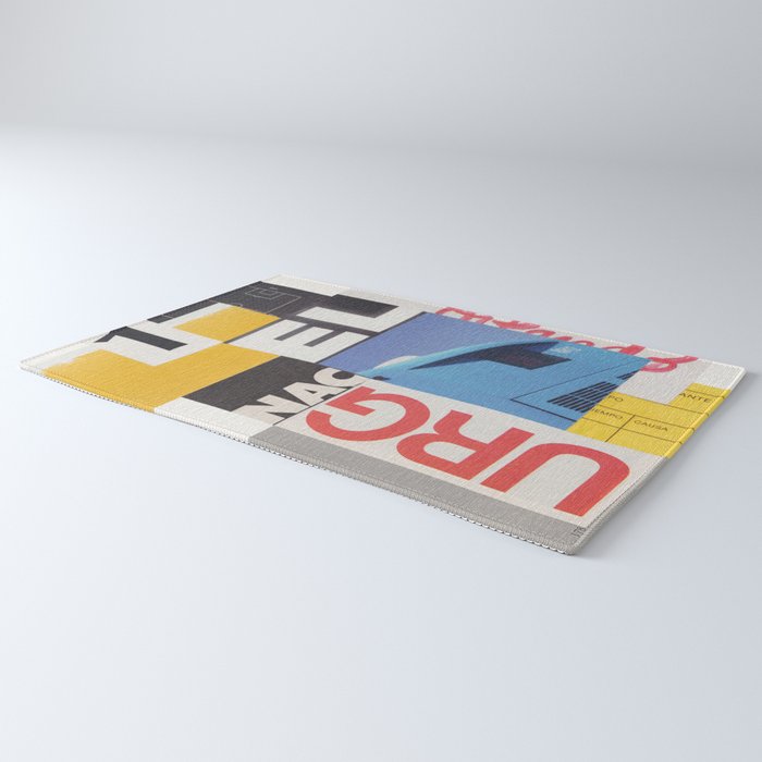 Typography & Shapes / Paper Collage Rug Gallery Image 3