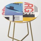 Typography & Shapes / Paper Collage Side Table Gallery Image 2