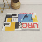 Typography & Shapes / Paper Collage Rug Gallery Image 1
