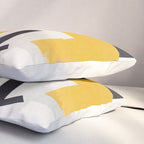 Typography & Shapes / Paper Collage Pillow Sham Gallery Image 3