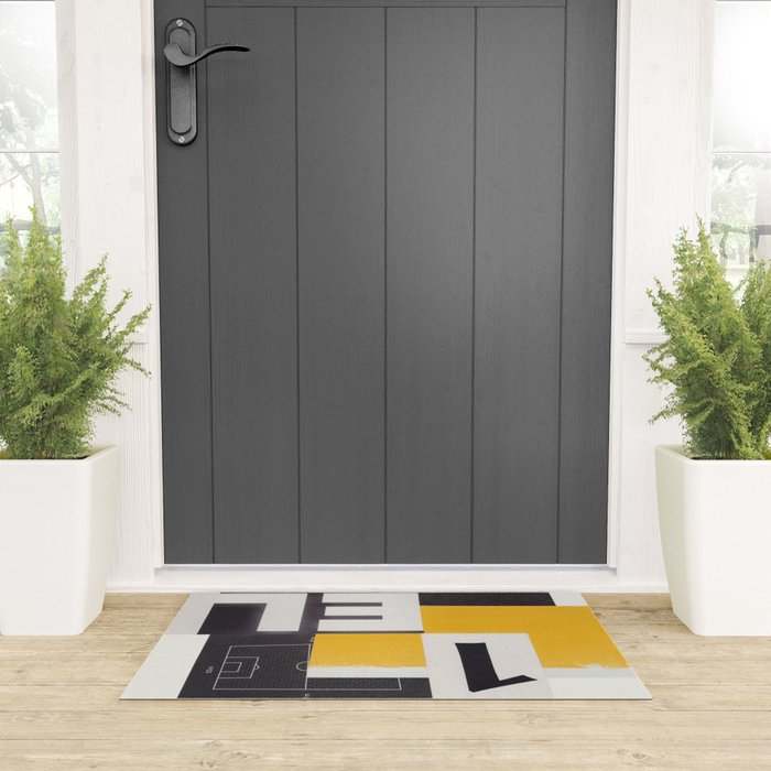 Typography & Shapes / Paper Collage Welcome Mat Gallery Image 3