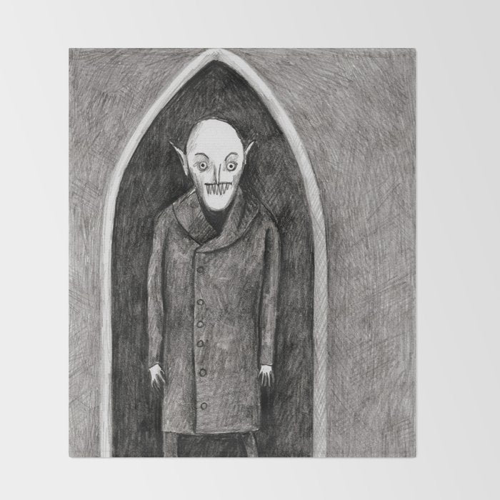 Nosferatu Throw Blanket Gallery Image 2