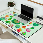 Baby succulent 3 - Mesembs(green) Desk Mat Gallery Image 2