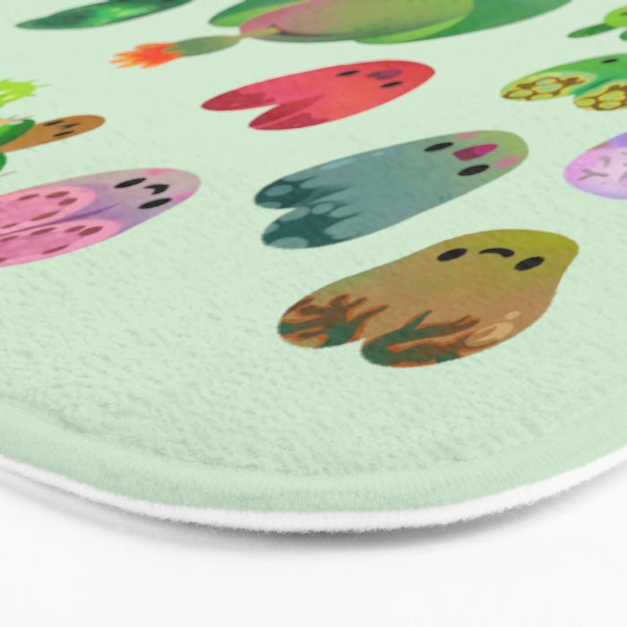 Baby succulent 3 - Mesembs(green) Bath Mat Gallery Image 3