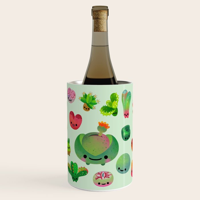 Baby succulent 3 - Mesembs(green) Wine Chiller Gallery Image 1