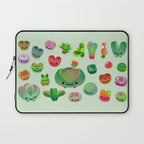 Baby succulent 3 - Mesembs(green) Laptop Sleeve Gallery Image 1