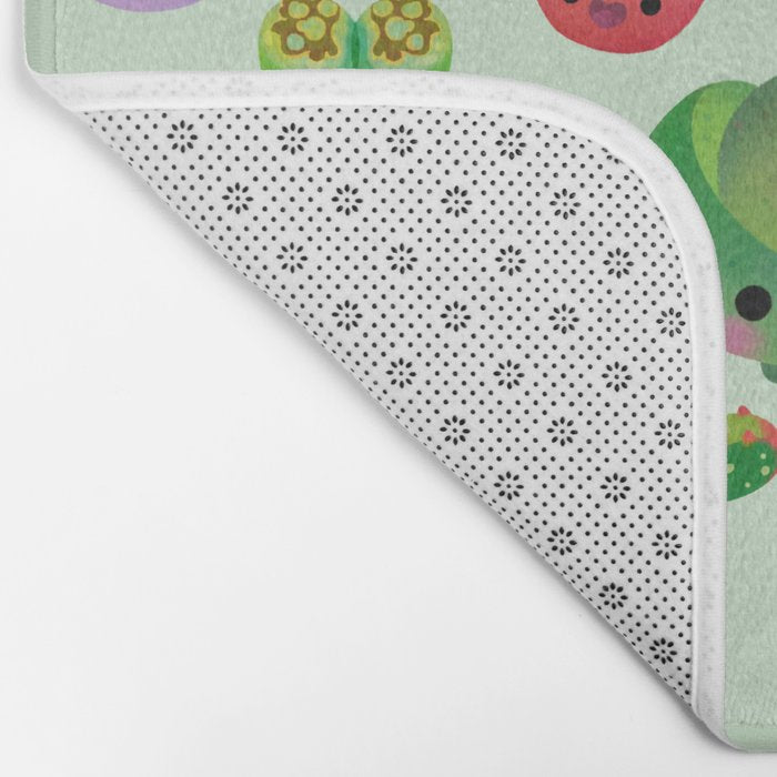 Baby succulent 3 - Mesembs(green) Bath Mat Gallery Image 2