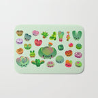 Baby succulent 3 - Mesembs(green) Bath Mat Gallery Image 1