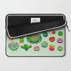 Baby succulent 3 - Mesembs(green) Laptop Sleeve Gallery Image 2