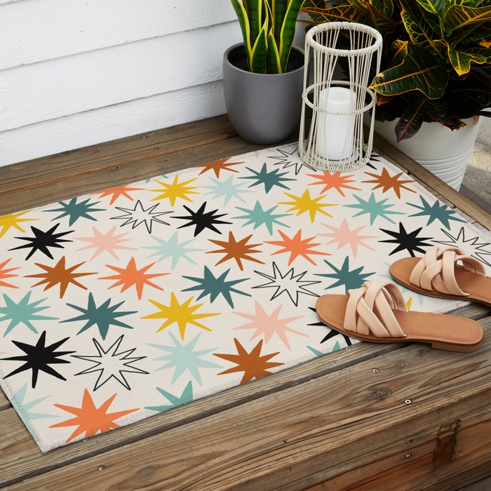Star-struck earthy Outdoor Rug Gallery Image 2