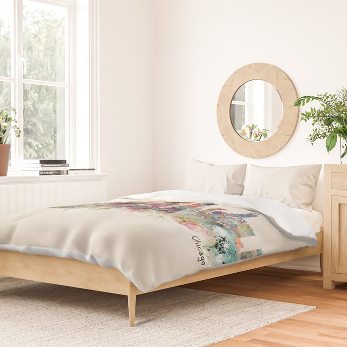 Chicago city  Duvet Cover Gallery Image 2