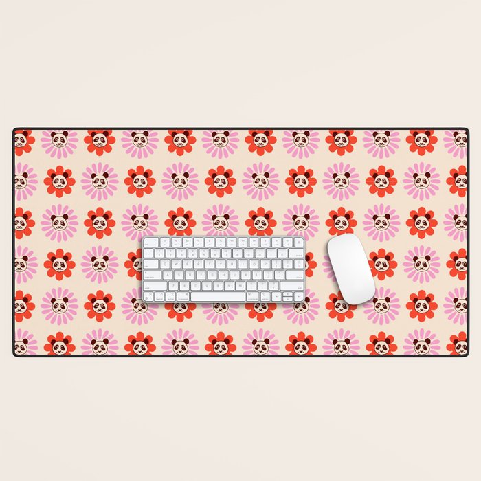 Panda Kisses Desk Mat Gallery Image 1