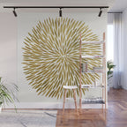 Golden Burst Wall Mural Gallery Image 1