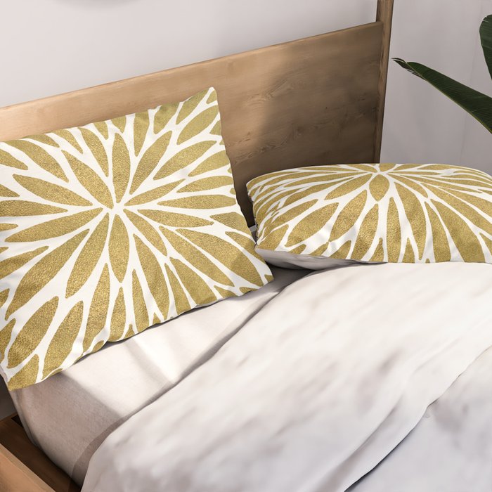 Golden Burst Pillow Sham Gallery Image 2