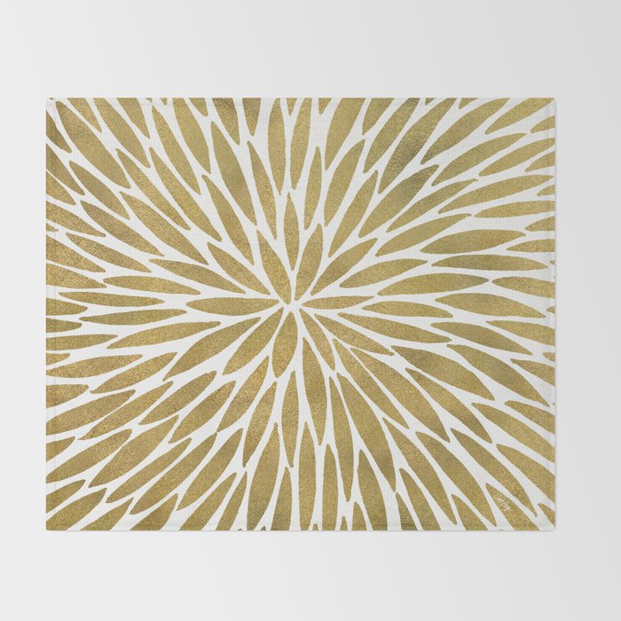 Golden Burst Throw Blanket Gallery Image 2